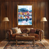 Norway Bergen Bryggen Waterfront Poster