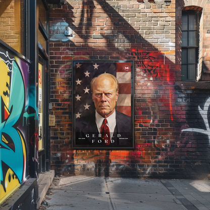 Gerald Ford 38th President Of The United States Portrait