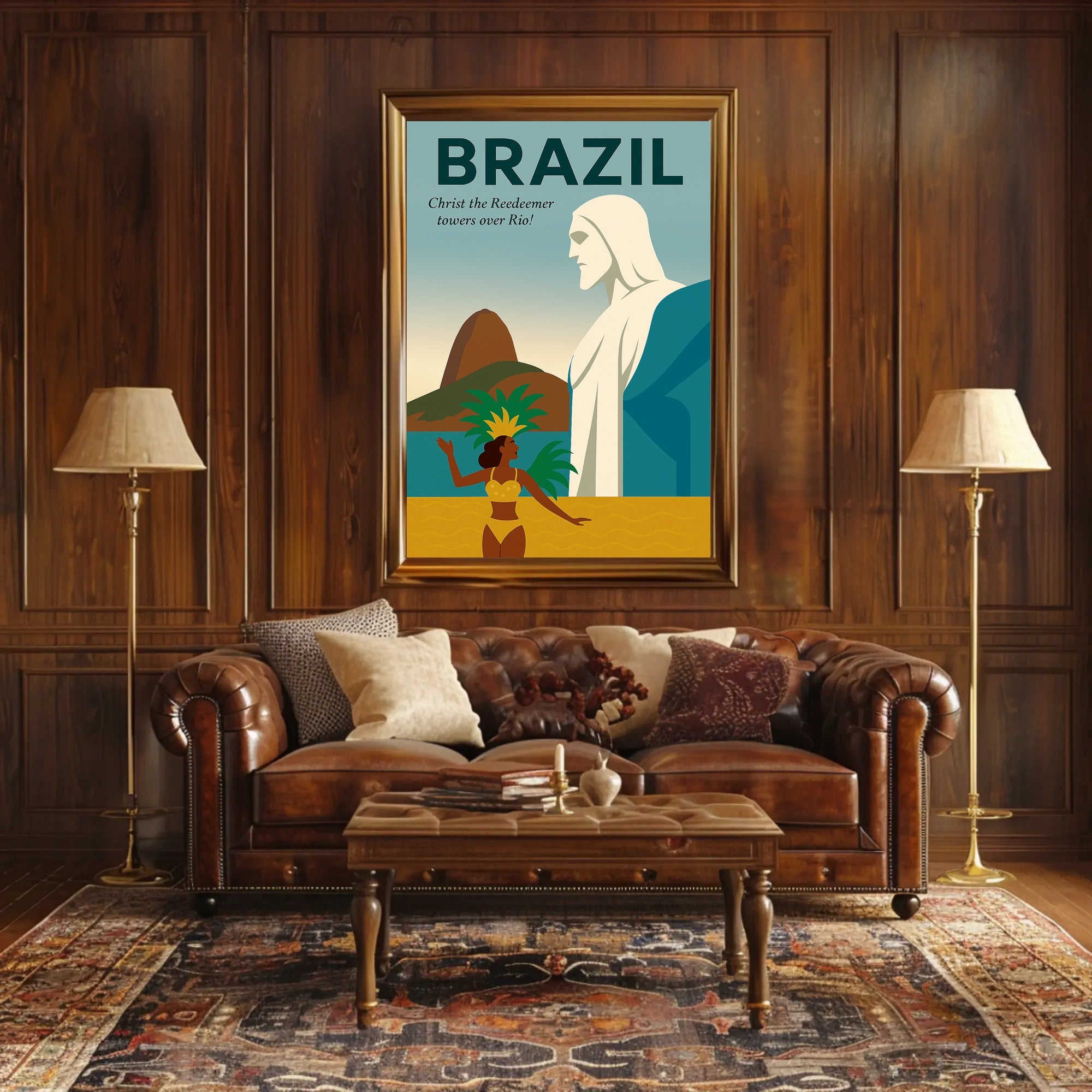 Christ the Redeemer Over Rio Poster PosterGoat