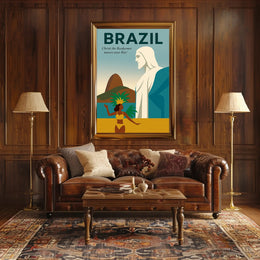 Christ the Redeemer Over Rio Poster PosterGoat