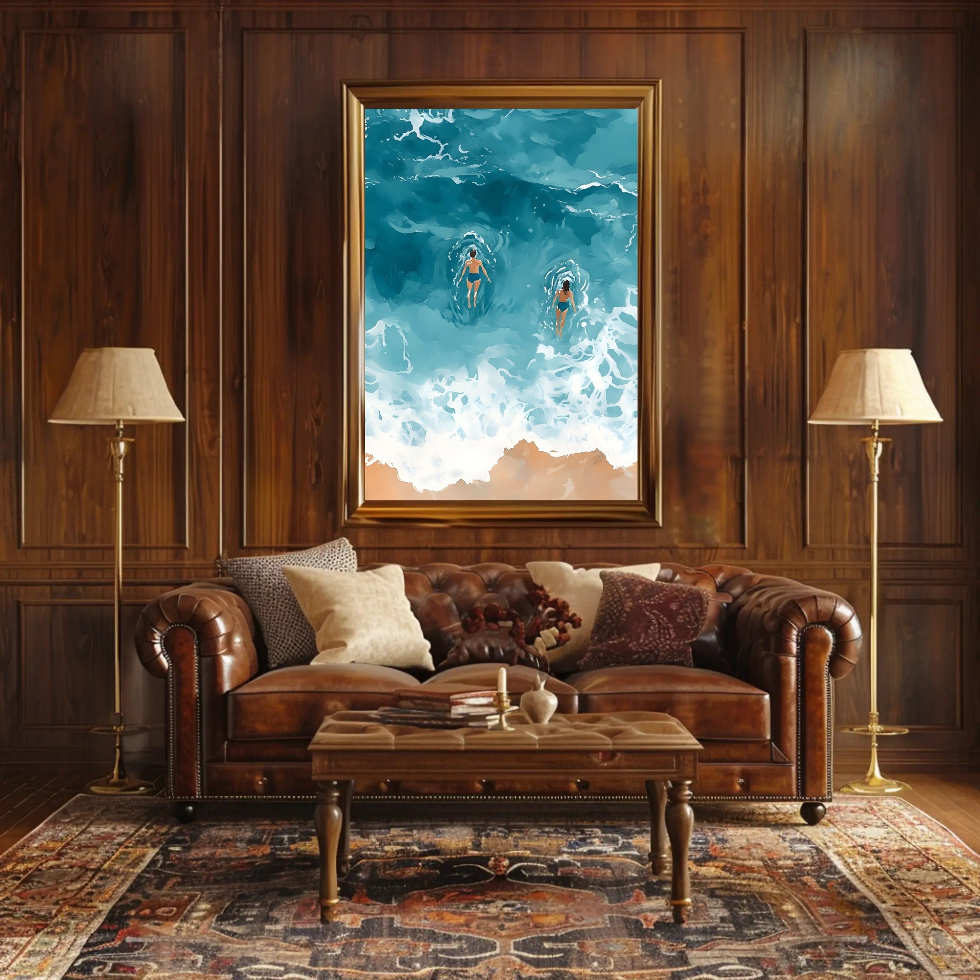 Ocean Serenity Poster Coastal Wall Art Print