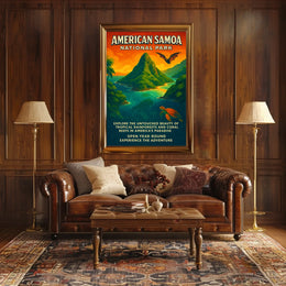 American Samoa National Park Adventure Poster Print