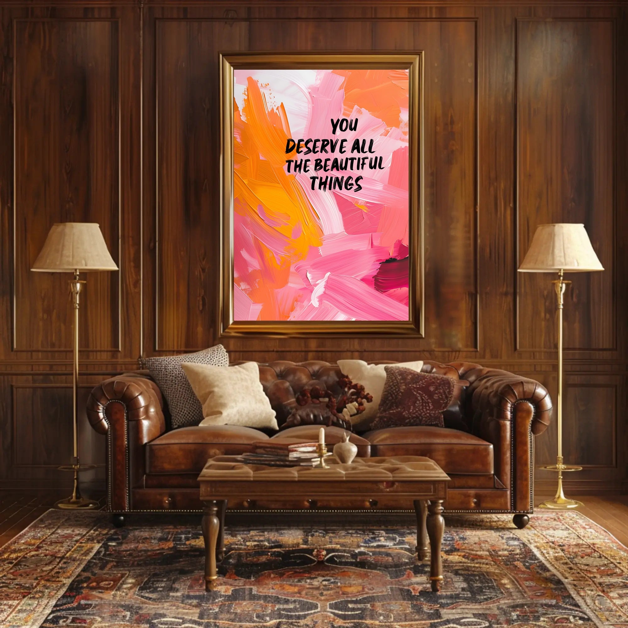Vibrant Inspirational Art with Uplifting Brushstrokes Motivational Poster PosterGoat