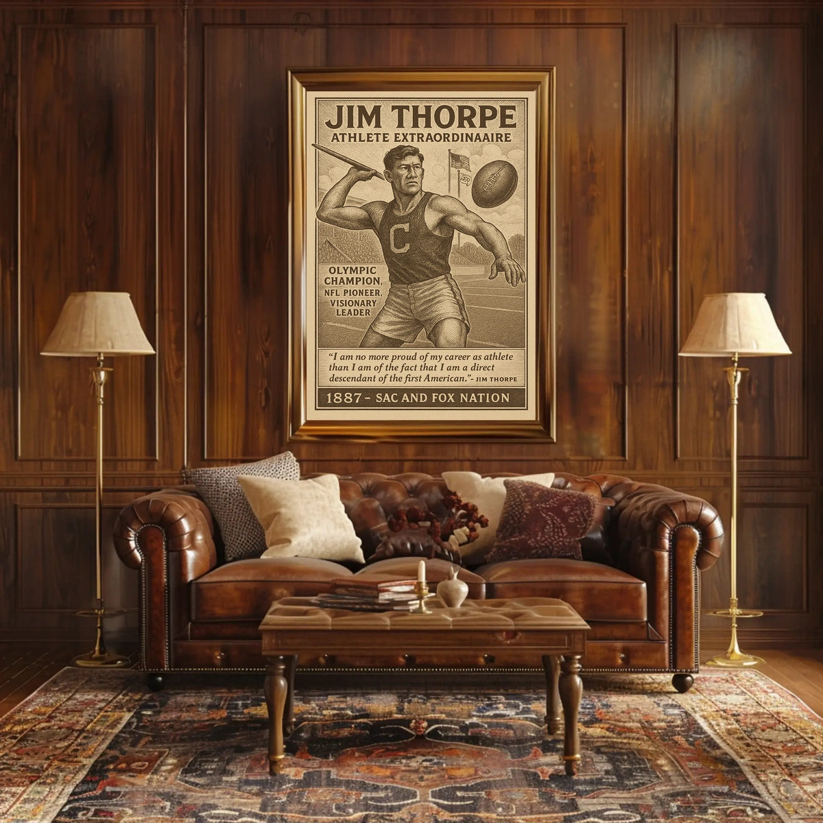 Jim Thorpe Legendary Athlete Jim Thorpe Poster
