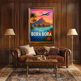 Visit Bora Bora Poster PosterGoat