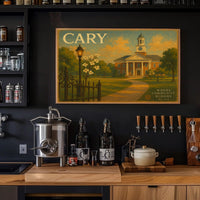 Cary Community Travel Poster Art Print