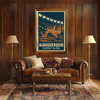 Albuquerque Desert Glow Poster