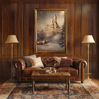 Enchanted Winter Castle Poster