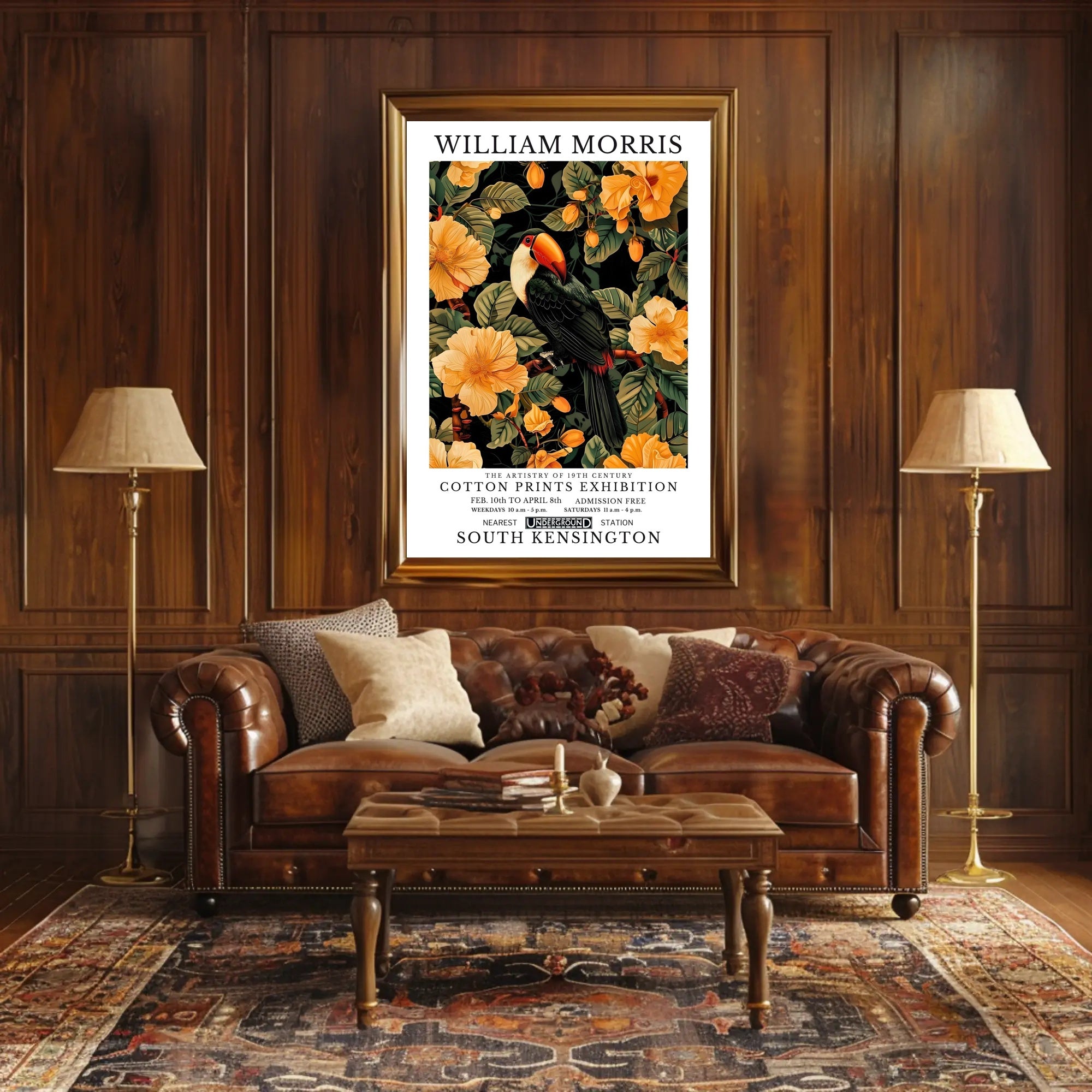 William Morris Exhibition Classic Artistry Poster