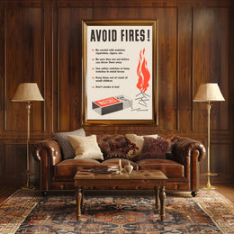 Fire Safety Precautions Poster PosterGoat