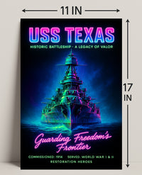 USS Texas A Legacy of Valor Poster PosterGoat