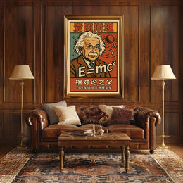 Einstein Relativity Vintage Science Lover Poster