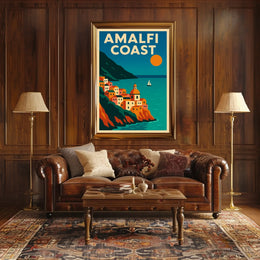 Amalfi Coast A Scenic Escape Poster