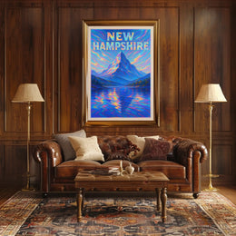 New Hampshire Mountain Scene Poster