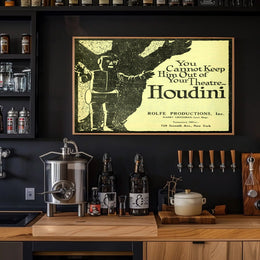 Houdini Robot Theater Vintage Advertisement - Cultural or Heritage Poster