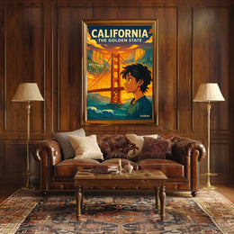 California The Golden State Poster