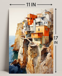 Cliffside Abodes Poster