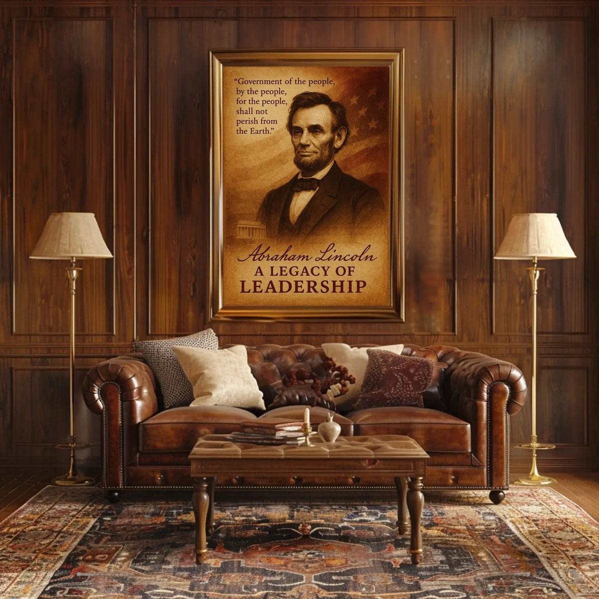 Abraham Lincoln A Legacy of Leadership Poster