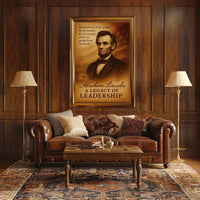 Abraham Lincoln A Legacy of Leadership Poster