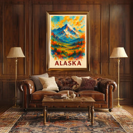 Alaska Mountain Landscape Poster
