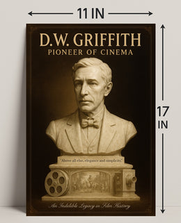 D.W. Griffith Pioneer of Cinema Wall Art Print PosterGoat