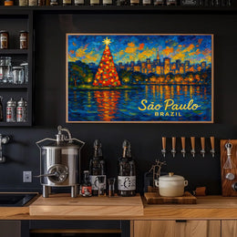 São Paulo Christmas Celebration Poster