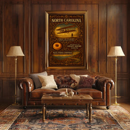 North Carolina A Heritage of Innovation and Beauty Poster