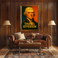 Thomas Jefferson Vintage Americana Poster