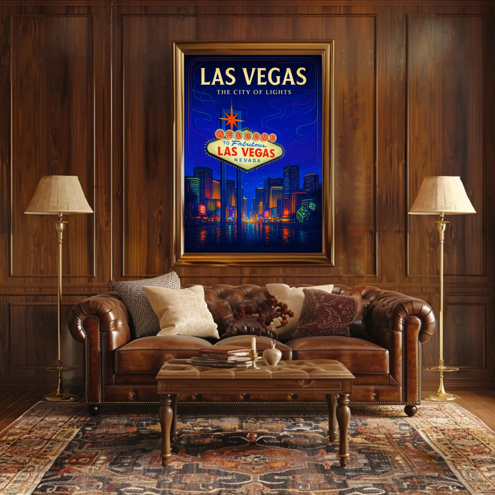 Las Vegas The City of Lights Poster
