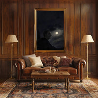 Moonlit Silhouette: Dark Night Fantasy or Mythology Poster PosterGoat