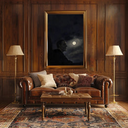 Moonlit Silhouette: Dark Night Fantasy or Mythology Poster PosterGoat