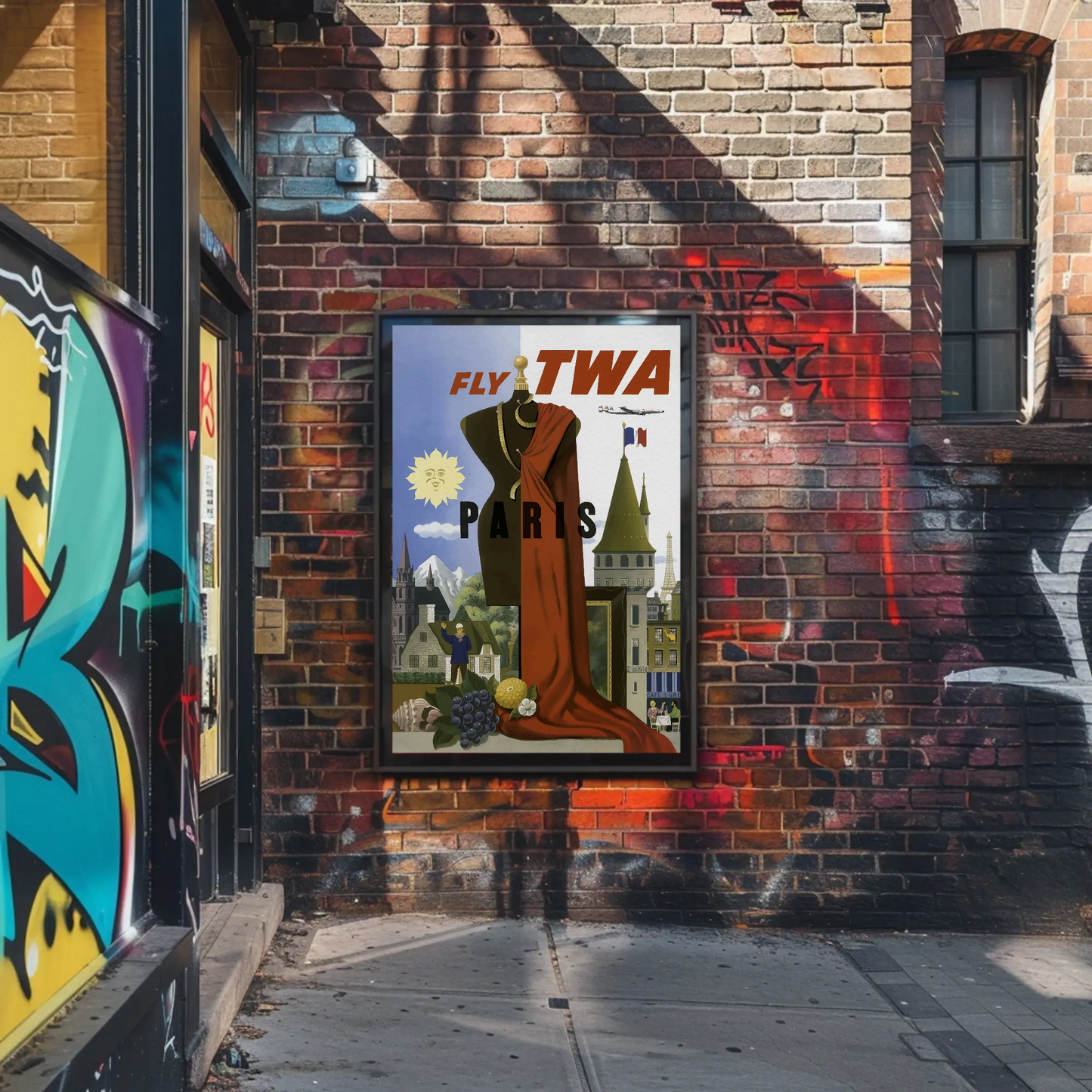 Fly TWA Paris Poster