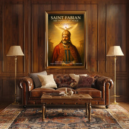 Saint Fabian The Pontiff of Peace Poster PosterGoat