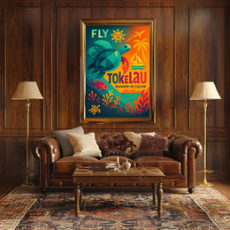 Fly Tokelau Travel Adventure Explore Island Paradise Travel Poster PosterGoat