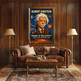 Albert Einstein Theory Of Relativity Poster