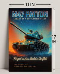 M47 Patton Legacy of a Battlefield Giant Poster PosterGoat