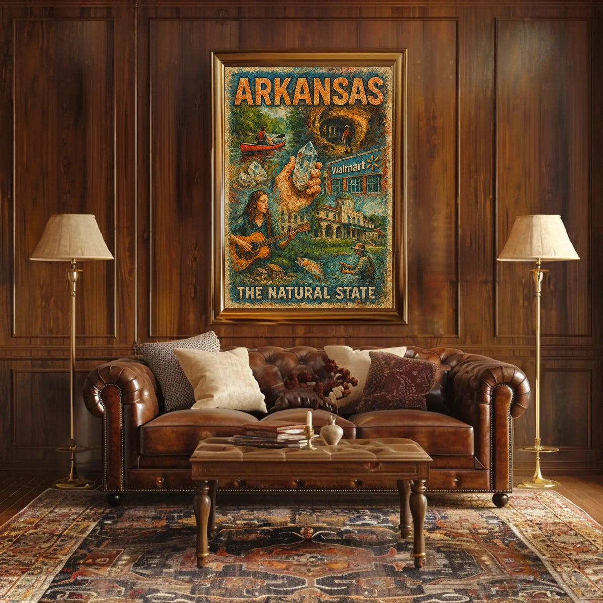 Arkansas The Natural State Poster