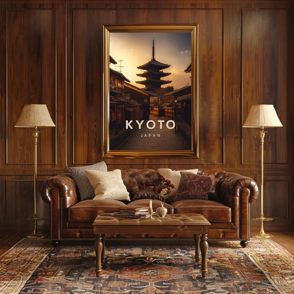 Kyoto Japan Cultural Heritage Art Poster