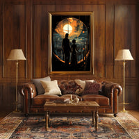Celestial Cityscape Poster