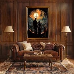 Celestial Cityscape Poster