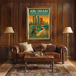 Abu Dhabi Heritage & Innovation Urban Cityscape Poster