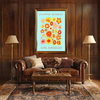 Los Angeles Flower Market Poster