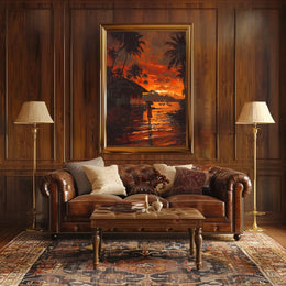 Tropical Sunset Serenity Poster