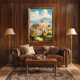 Acropolis of Athens Vibrant Cultural or Heritage Poster