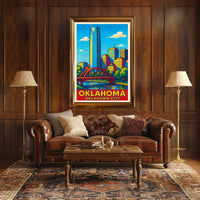 Oklahoma City Skyline Poster
