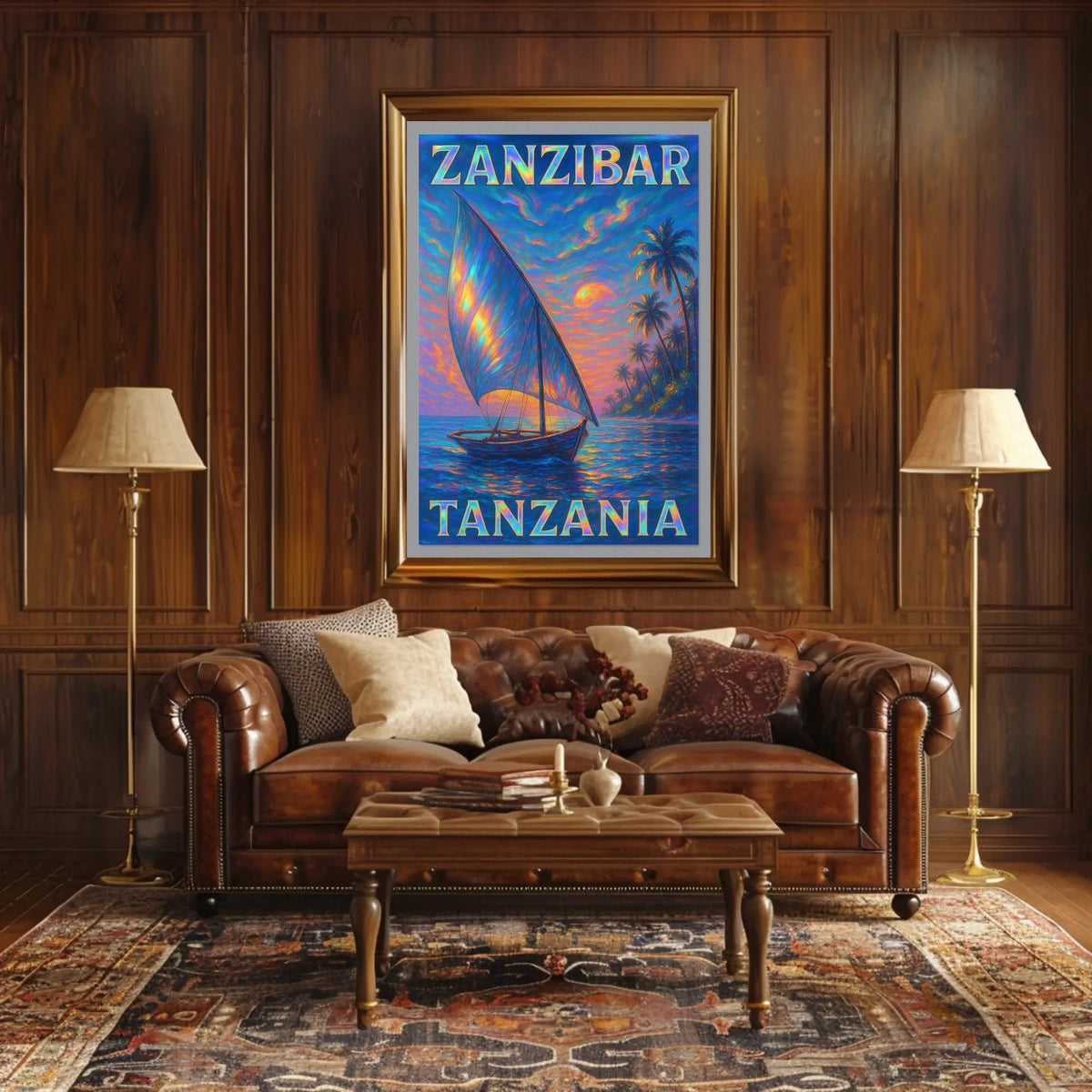 Zanzibar Sunset Poster