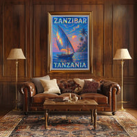 Zanzibar Sunset Poster