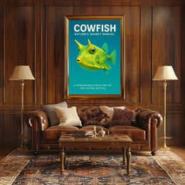 Cowfish NatureS Quirky Marvel Poster