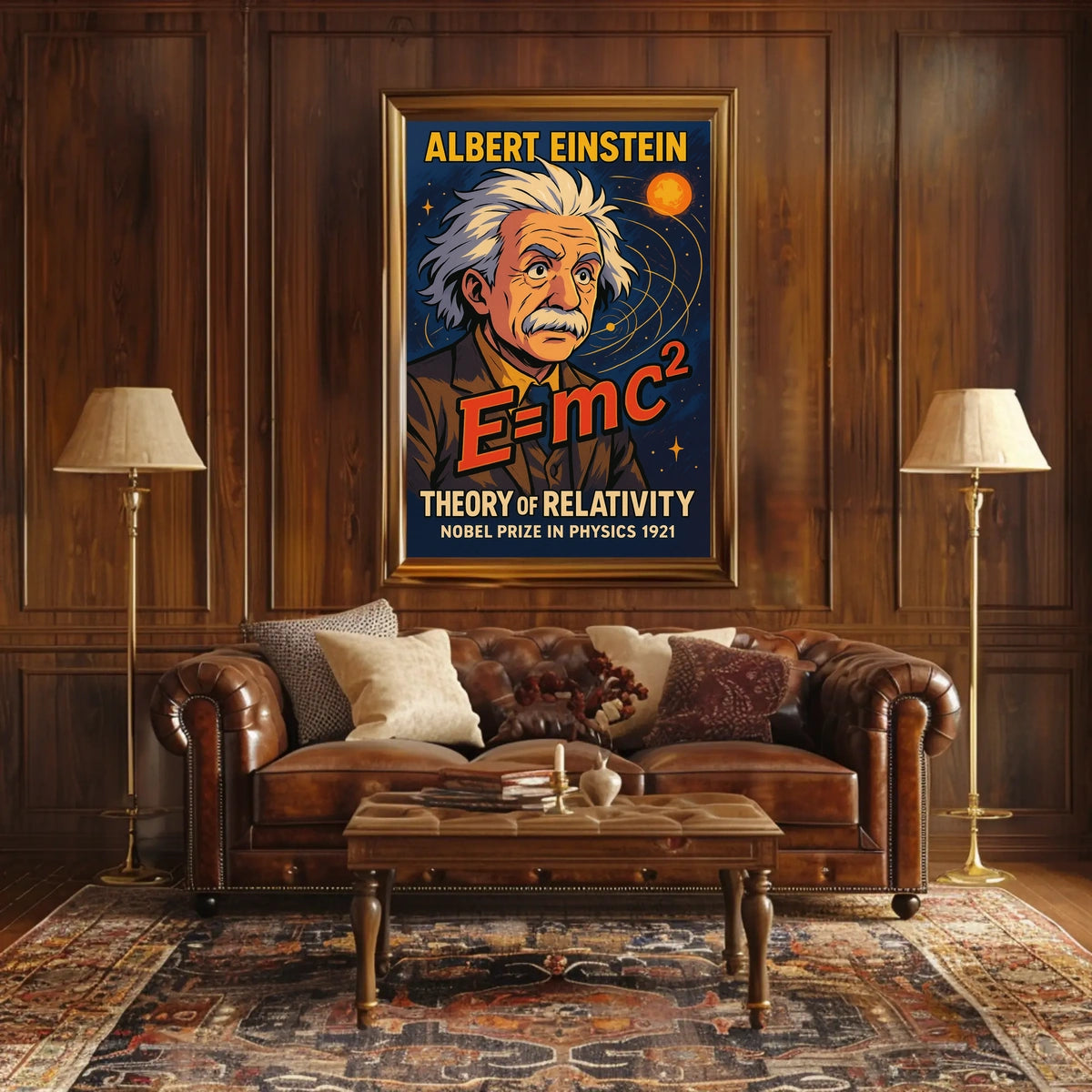 Albert Einstein Theory Of Relativity Poster