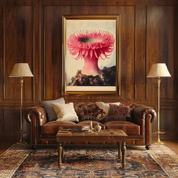 Sea Anemone Poster Vibrant Illustration Wall Art